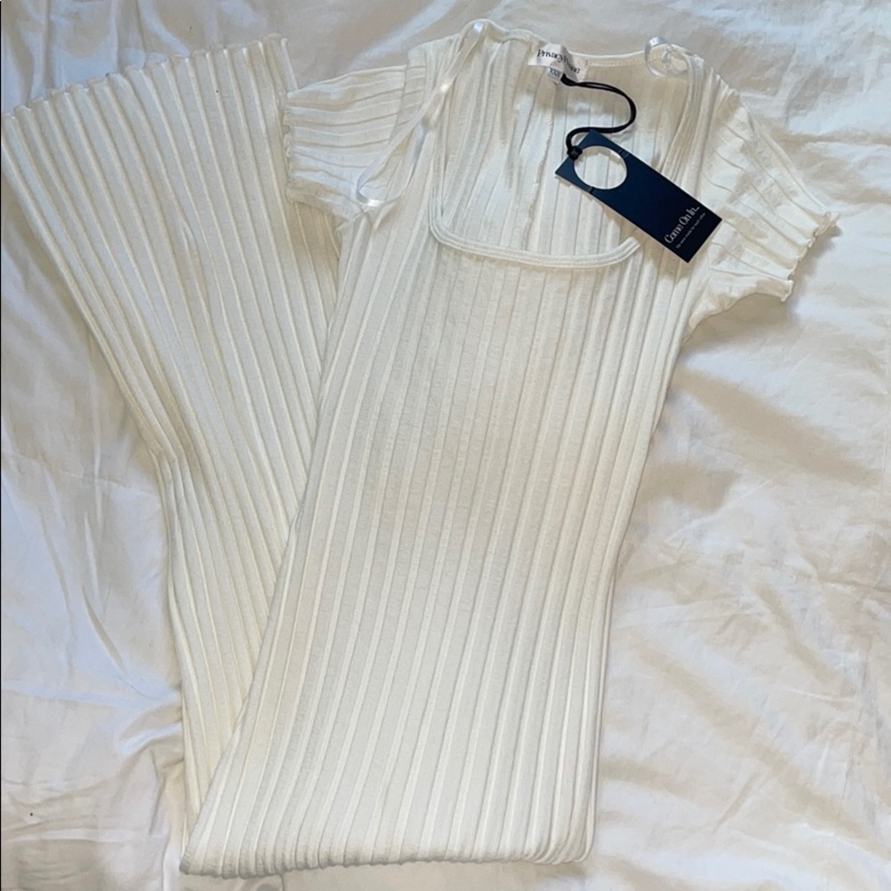NEW Privacy Please white midi dress XXS - Picture 6 of 8